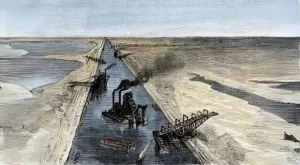 Pembangunan dan konflik terusan suez