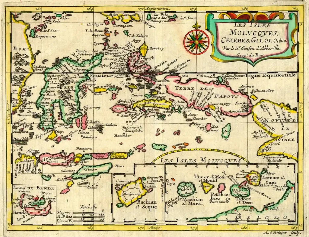 Peta Kepulauan Maluku Abad 18